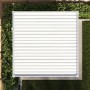3 x 3m Heavy Duty Aluminium White Louvred Pergola & 2 Textilene Side Panels