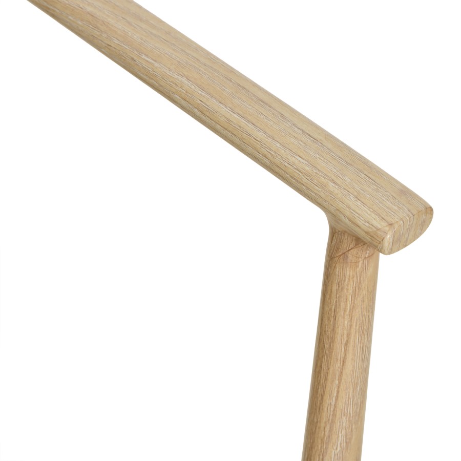 6 Seater Outdoor Dining Set with Rattan Chairs & Heat Transfer Wooden Effect