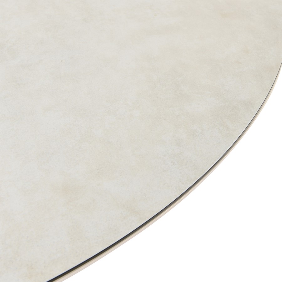 4 Seater Beige Garden Round Rope Dining Set 