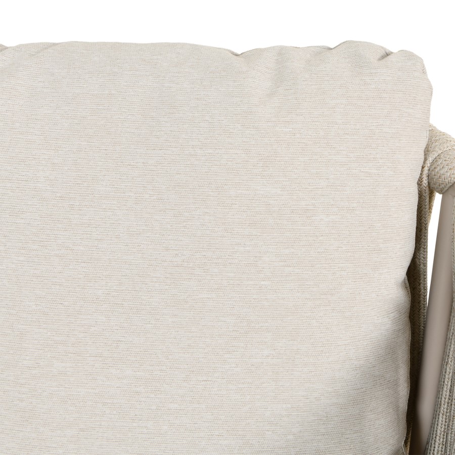 4 Seater Beige Garden Round Rope Dining Set 