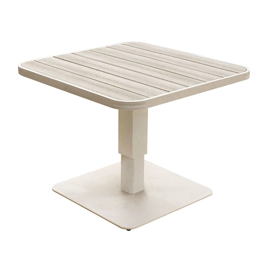 7 Seater Aluminium Corner Garden Dining Set with Height Adjustable Table