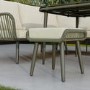 8 Seater Green Rope Effect Corner Garden Sofa Dining Table Set