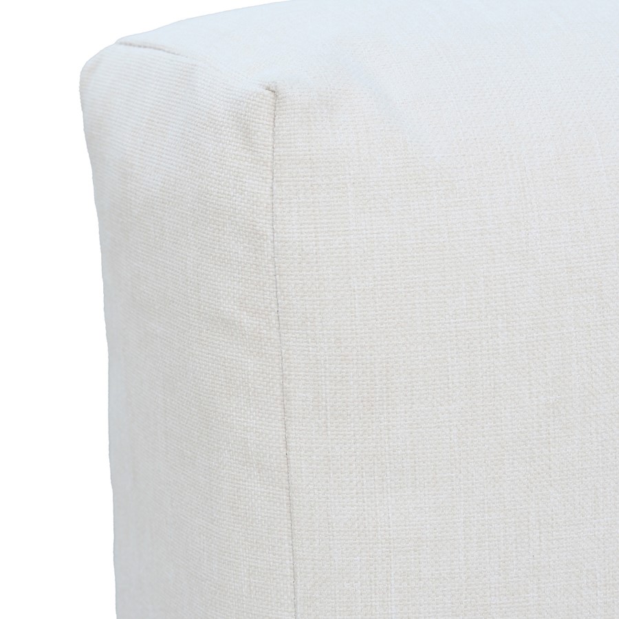 6 Seater Modular Garden Corner Sofa Set in Wood Effect with Square Coffee Table 