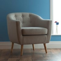 World Furniture Upholstered Chair in Natural Beige - Fulham Range