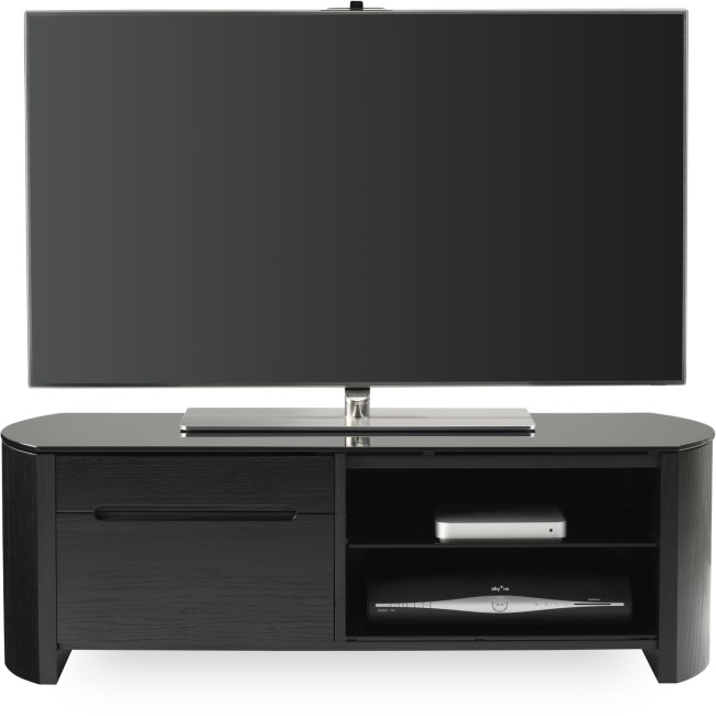 Alphason FW1100CB-BLK Finewoods TV Stand for up to 50" TVs - Black 