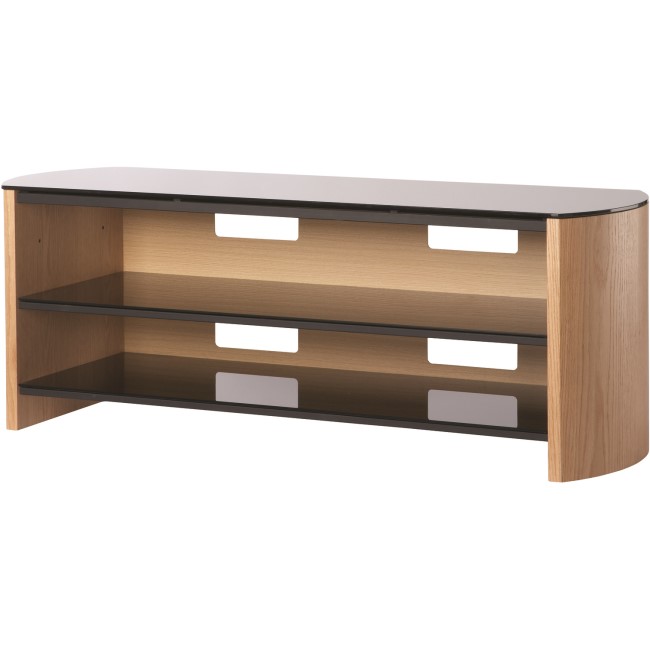 Alphason FW1350-LO/B Finewoods TV Stand for up to 60" TVs - Light Oak