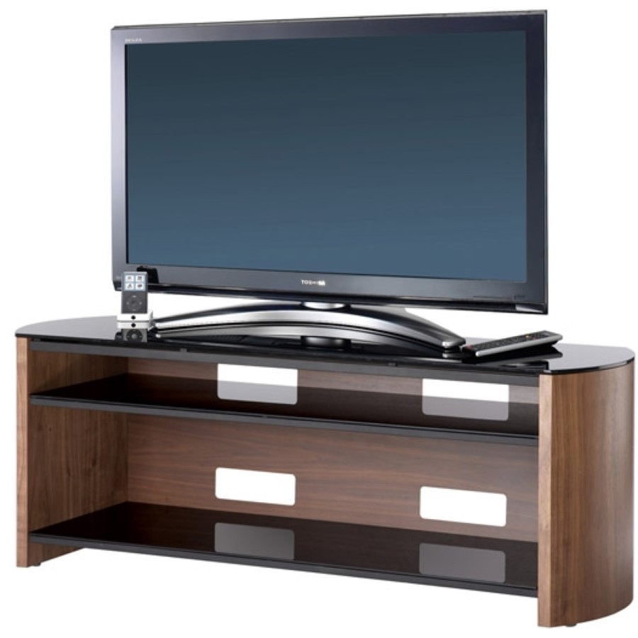 Alphason FW1350-W/B Finewoods TV Stand for up to 60" TVs - Walnut