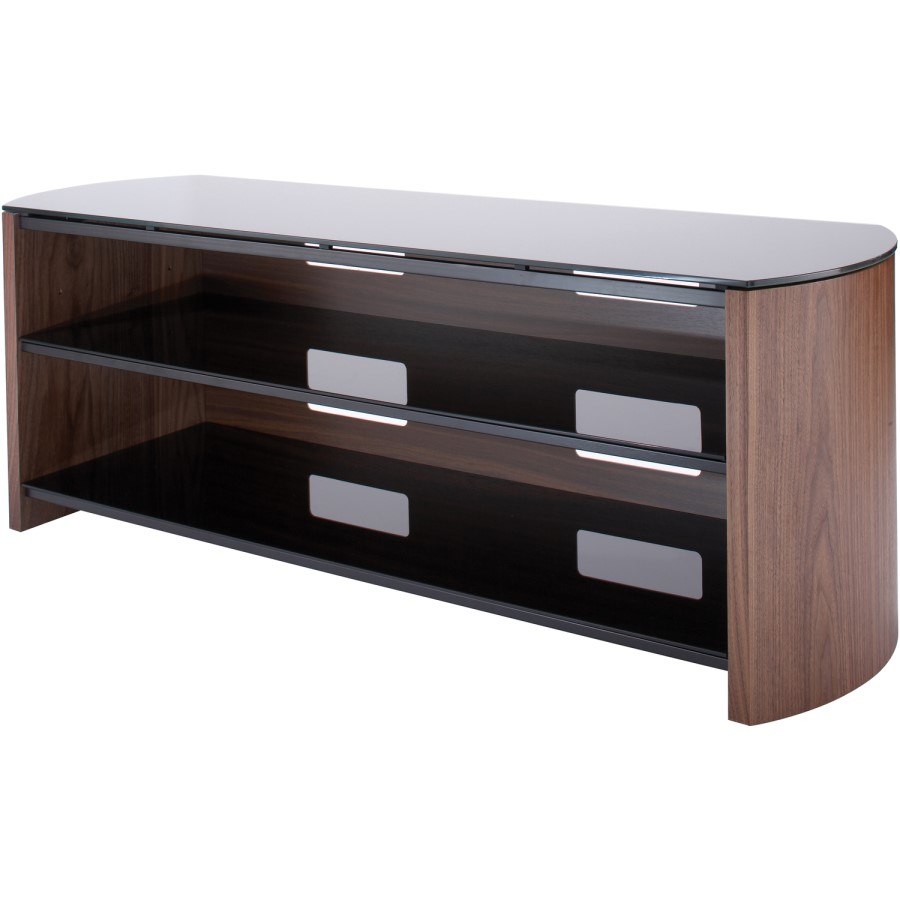 Alphason FW1350-W/B Finewoods TV Stand for up to 60" TVs - Walnut