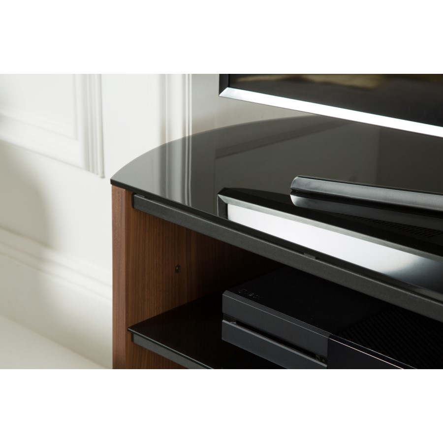 Alphason FW1350-W/B Finewoods TV Stand for up to 60" TVs - Walnut