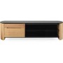 Alphason FW1350CB-LO Finewoods HiFi and TV Stand for up to 60" TVs - Light Oak