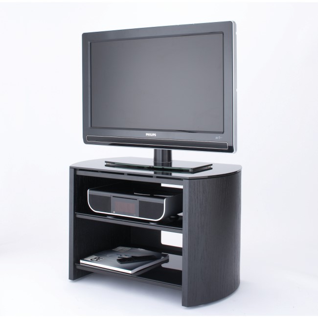 Alphason FW750-BV/B Finewoods 3 Shelf TV Stand for up to 32" TVs - Black/Oak