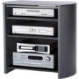 Alphason FW750/4-BV/B Finewoods HiFi and TV Stand for up to 37" TVs - Black 