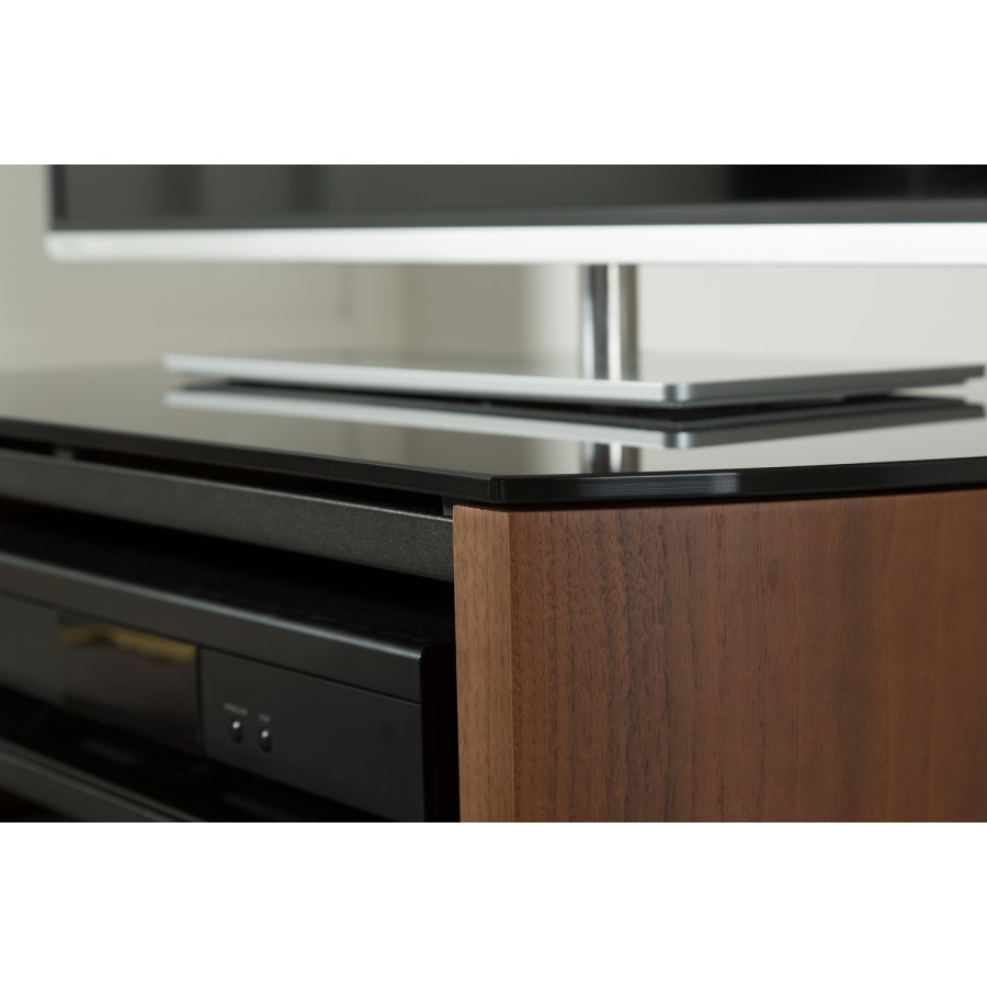 Alphason FW750/4-W/B Finewoods HiFi and TV Stand for up to 37" TVs - Walnut 