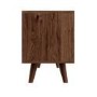 GRADE A2 - Large Dark Wood TV Stand Mid Century - TV's up to 56" - Freya