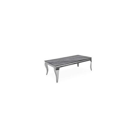 Louis Coffee Table with Grey Marble Effect Top