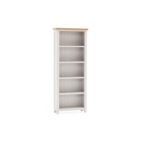 Grey & Solid Oak Two Toned Tall Bookcase - Ferndale