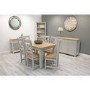Grey & Solid Oak Two Toned Tall Bookcase - Ferndale