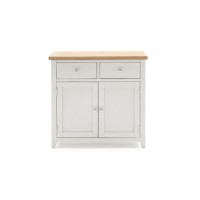 Ferndale Small Grey & Solid Oak Sideboard - Two Tone
