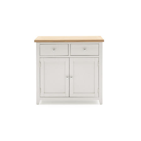 Ferndale Small Grey & Solid Oak Sideboard - Two Tone