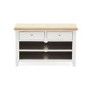 Ferndale Grey & Solid Oak Small TV Unit - TV's up to 35"