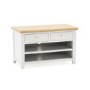Ferndale Grey & Solid Oak Small TV Unit - TV's up to 35"