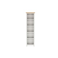 Grey & Solid Oak Two Tone Bookcase - Ferndale
