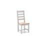 Ferndale Two Tone Solid Oak Dining Chairs with Ladder Back - 1 x Pair