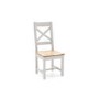 Ferndale Two Tone Solid Oak Dining Chairs with Cross Back - 1 x Pair