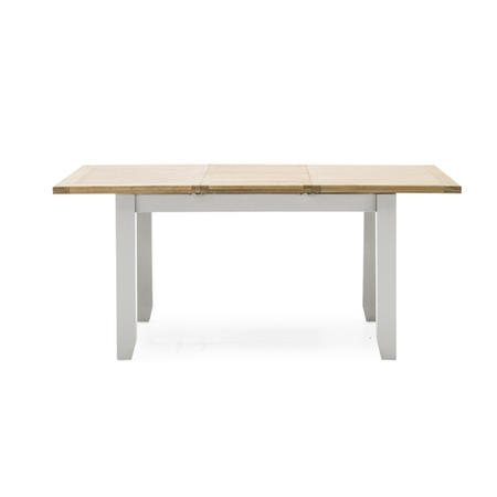 Ferndale Large Grey Extendable Dining Table in Solid Oak - Two Tone