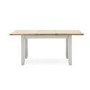 Ferndale Large Grey Extendable Dining Table in Solid Oak - Two Tone