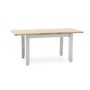 Ferndale Large Grey Extendable Dining Table in Solid Oak - Two Tone