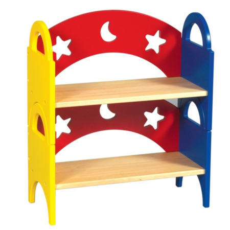 Guidecraft Moon & Stars - Stacking Bookshelf Set of 2