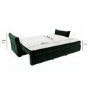 GRADE A1 - Green Velvet 3 Seater Futon Sofa Bed with Storage - Gaia