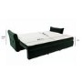 3 Seater Pull-Out Sofa Bed with Storage in Green Velvet - Gaia