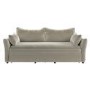 ALMOST PERFECT - 3 Seater Pull-Out Sofa Bed with Storage in Beige Velvet - Gaia