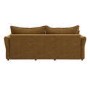 Caramel Brown Chenille Futon Sofa Bed with Storage - Seats 3 - Gaia