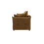 Caramel Brown Chenille Futon Sofa Bed with Storage - Seats 3 - Gaia