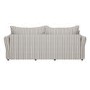 Gaia 3 Seater Sofa Bed In Beige Striped Chenille 