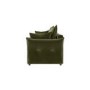 Khaki Green Velvet 3 Seater Futon Sofa Bed with Storage - Gaia 
