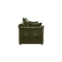 Khaki Green Velvet 3 Seater Futon Sofa Bed with Storage - Gaia 