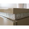 Gabriella Mink High Gloss Diamante 2 Drawer Bedside Table