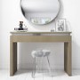 Gabriella Mink High Gloss Dressing Table with Diamante Trim