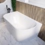 Freestanding Double Ended Back to Wall Bath 1500 x 750mm - Gable