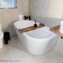 Freestanding Double Ended Back to Wall Bath 1500 x 745mm - Gable