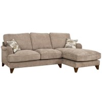 Gatsby Fabric Sectional Corner Sofa in Mink