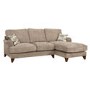 Gatsby Fabric Sectional Corner Sofa in Mink