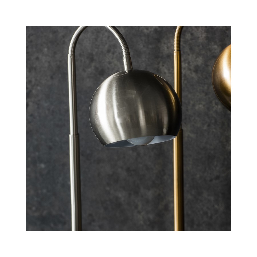 Dallas Desk Lamp with Nickel Effect Finish