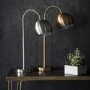 Dallas Desk Lamp with Nickel Effect Finish