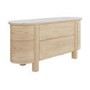 White Wash Curved Oak Sideboard with Marble Top - Gianna