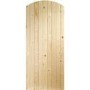 External Pine Ledged &amp; Braced Arched Top Gate - Unfinished, 1981 x 762 x 44 mm